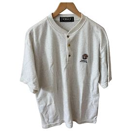Polo Versace Jeans Couture Blanc Gris