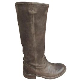 Fiorentini+Baker Brown Leather Boots Brown