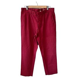 Burberry London Red Cotton Chinos Red
