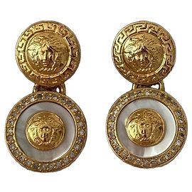Gianni Versace Boucles d'oreilles Medusa Medallion Doré