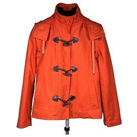 Thomas Burberry Duffel Mantel aus Wolle in Orange Orange