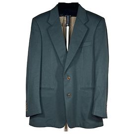 Blazer in lana verde scuro da uomo Trussardi Verde scuro