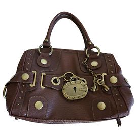 Borsa Guess Satchel Marrone Marrone