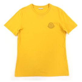 Camiseta de algodón Moncler Amarillo Mostaza