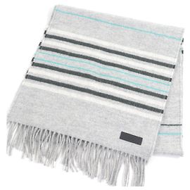 Cachecol de cashmere Hermès Neo-Rocabar Marrom Cinza