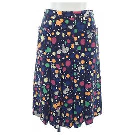 Chanel Skirt Red Blue Orange Navy blue