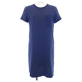 Hermès Robe coupée Hermes Bleu Bleu Marine