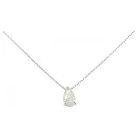 Autre Marque PT900 PT850 Diamond Necklace Silvery