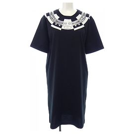 Hermès Vestido cortado Hermes Negro