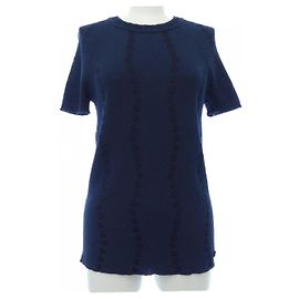 Top Chanel Azul Azul marino