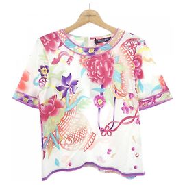LEONARD FASHION Top Pink White Purple
