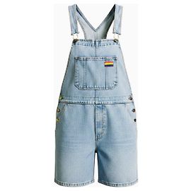 Levi's Pride Collection Denim Short Overalls Blue
