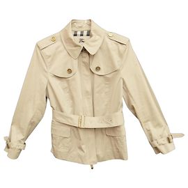 Burberry Mini Trench Coton Beige Beige