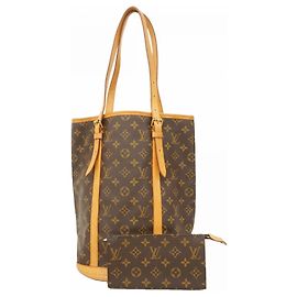Borsa Tote Louis Vuitton Monogram Bucket GM Marrone
