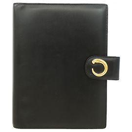 Cartier Panthère Leather Notebook Cover Black