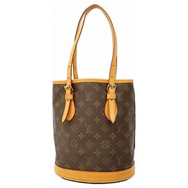 Borsa Tote Louis Vuitton Monogram Bucket PM Marrone