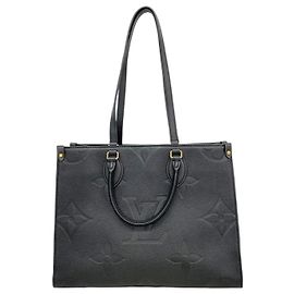Borsa Tote Louis Vuitton Monogram Empreinte OnTheGo MM Nero
