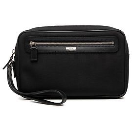 Gucci Black Canvas Clutch Black