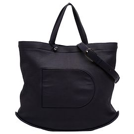 Tote Le Pin em couro de bezerro granulado roxo Delvaux Roxo