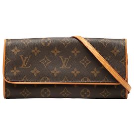 Louis Vuitton Brown Monogram Pochette Twin GM Brown