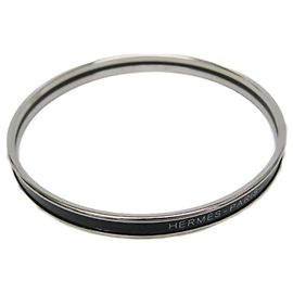 Hermès Pulseira de esmalte Hermes Extra Fun Uni H240001FP0165 Preto Prata