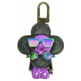 Louis Vuitton Keyring Charm Black Purple