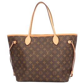 Sac cabas Louis Vuitton Neverfull MM Monogram Marron