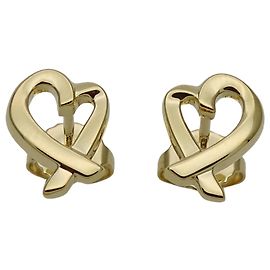Boucles d'oreilles puces Paloma Picasso Loving Heart de Tiffany & Co. Doré
