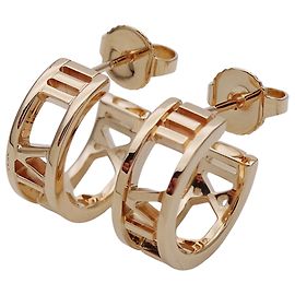 Tiffany & Co. Pink Gold Stud Earrings Golden