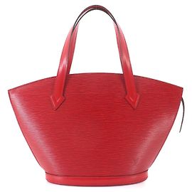Borsa Tote Louis Vuitton Epi Saint Jacques Rosso