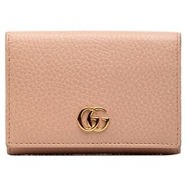 Gucci GG Marmont Pink Leather Card Case Pink