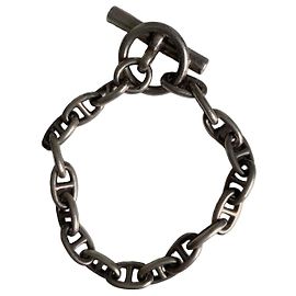 Hermès Pulseira de corrente em prata Prata