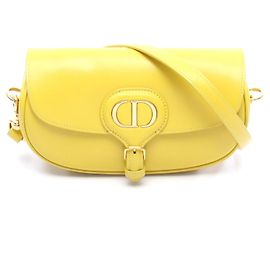 Borsa a tracolla in pelle Dior Bobby East-West Giallo