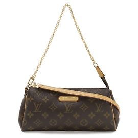 Borsa a tracolla Louis Vuitton Monogram Eva Pochette Marrone