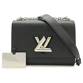 Borsa a tracolla Louis Vuitton Epi Twist MM Nero