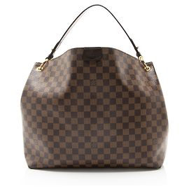 Louis Vuitton Damier Ebene Graceful MM Hobo Marron