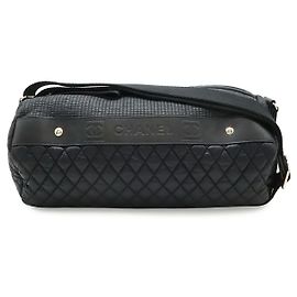Borsa a Spalla Chanel Nylon Coco Mark Nero