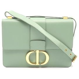 Bolsa de ombro em couro Dior 30 Montaigne Verde