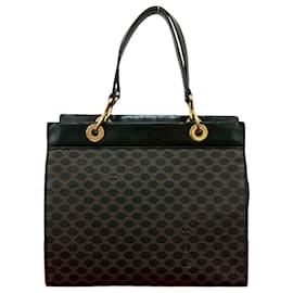 Céline Bolsa de couro CELINE Marrom Preto