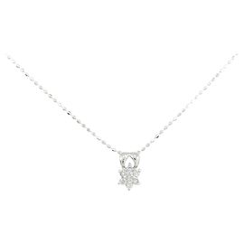 Autre Marque Au750 Diamant Halskette Silber