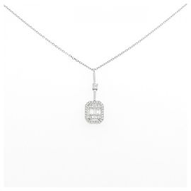 Autre Marque Collar de diamantes Au750 Plata