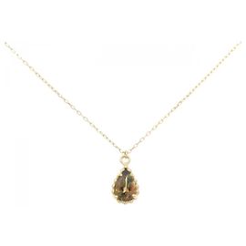 Autre Marque Au750 Yellow Gold Andalusite Necklace Golden