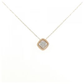 Autre Marque Collar de diamante en oro rosa K10 y oro blanco K10 Otro