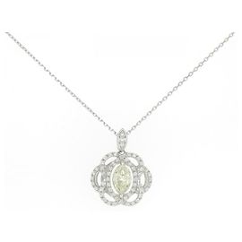 Autre Marque Collar de Diamante PT900 PT850 Plata