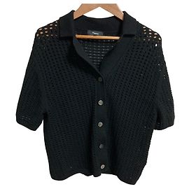 Strickhemd SUPER WOOL 2 Theory Schwarz