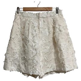 Autre Marque Diagram Cut Jacquard Shorts White