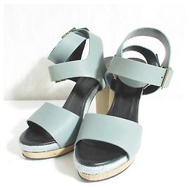 Autre Marque Pierre Hardy Leather Sandals Blue Light blue