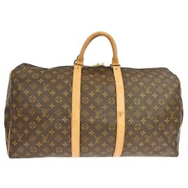 Louis Vuitton Keepall Monogram Canvas 55 Marron