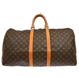 Louis Vuitton Keepall Monogram Canvas 55 Marron