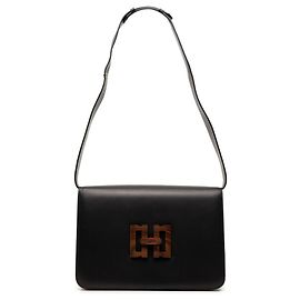 Borsa a tracolla in pelle nera Salvatore Ferragamo Nero